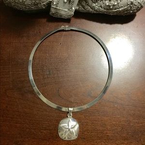 Sterling silver sand dollar pendant